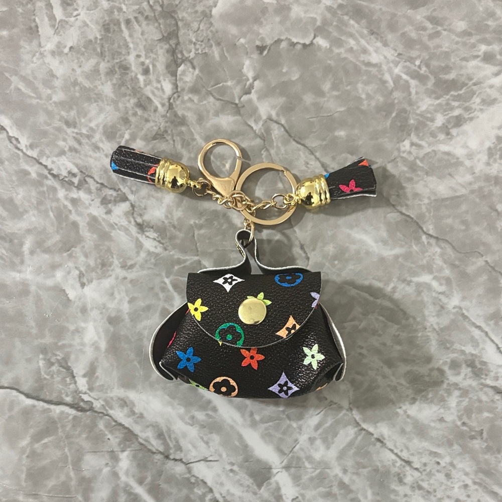 Multicolor Monogram Keychain Pouch - image 1